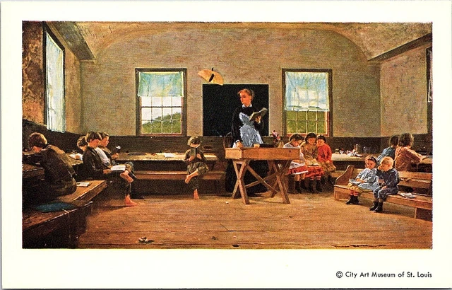 Postcard~"The Country School'~Winslow Homer~City Art Museum~St. Louis~A51