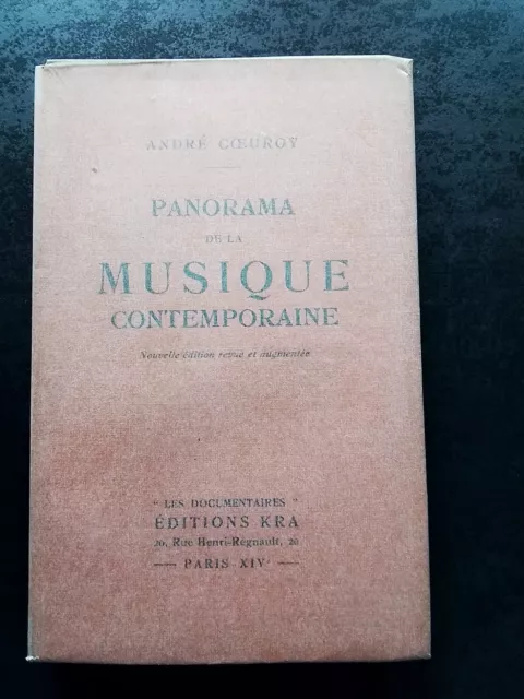 Panorama de la musique contemporaine - ANDRE COEUROY