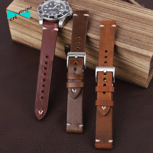 Cinturino In Vitello Color Arancione, Fibbia Ad Ardiglione 15.0 MM - Foto 12