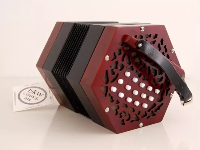 Carreg Las Anglo 15KW Concertina with carrying bag