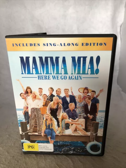Mamma Mia - Here We Go Again! (DVD, 2018) VGC. Free Shipping REGION.2.4.5.