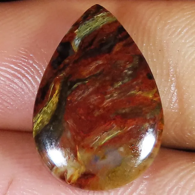 natural PIETERSITE cabochon loose gemstone 10.65 Cts. (13x20x04 mm) pear shape