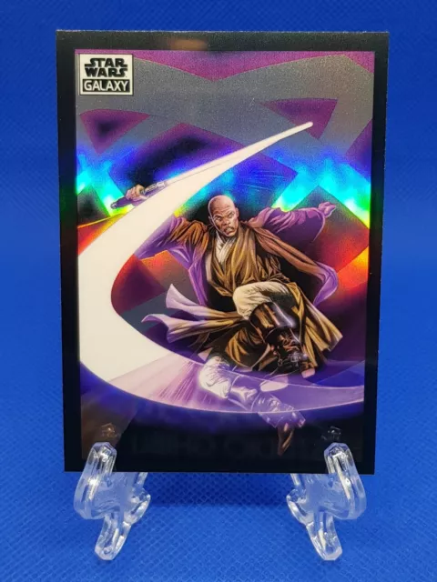 2022 Topps Chrome Star Wars Galaxy 56 Mace Windu Refractor