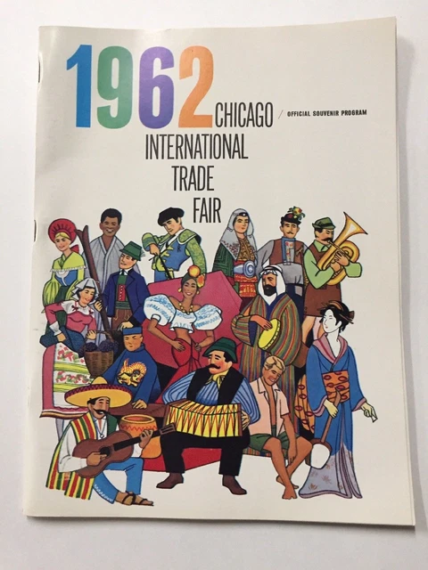 1962 Chicago International Trade Fair Official Souvenir Program Brochure MINT
