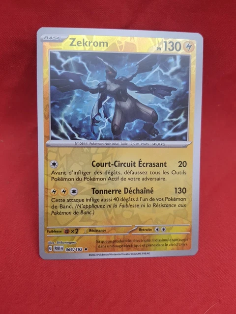 A63 Rare Carte POKEMON Zekrom 130 PV 50/99