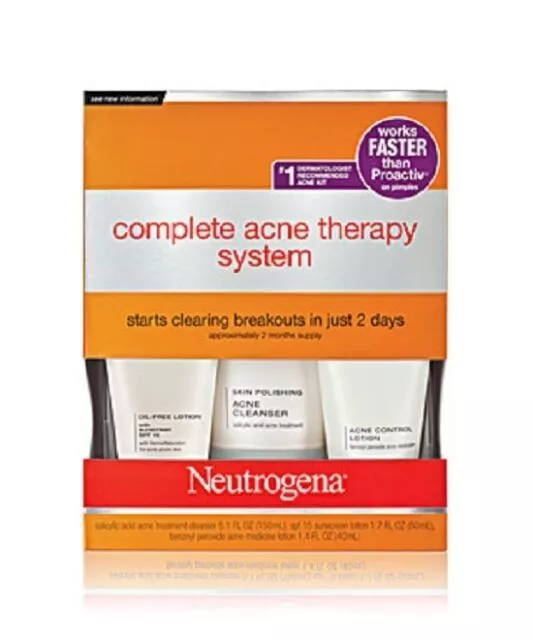 NIB Neutrogena Complete Acne Therapy Solution Set Trio *Exp 2/2023* Discontinued