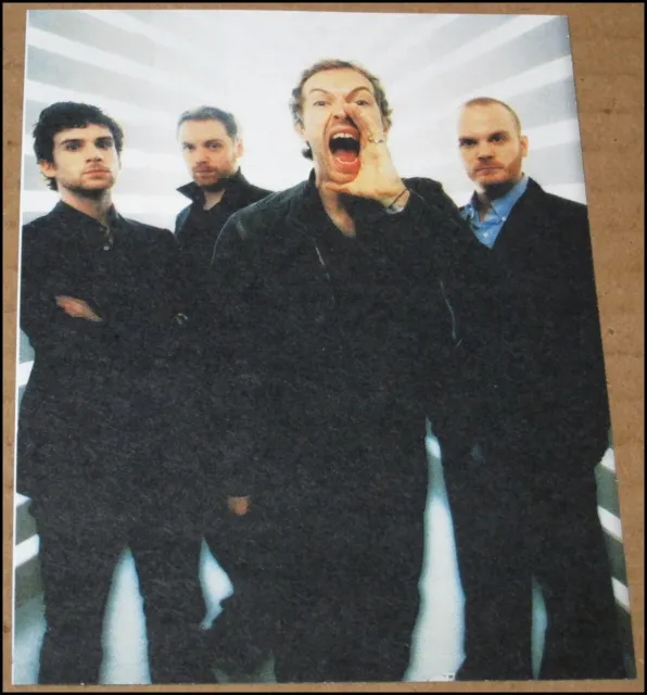 2005 Coldplay NME Photo Clipping 3.75"x5" Chris Martin Jonny Buckland Berryman