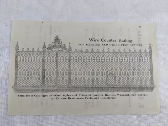 Antique Ephemera Letterhead Letter Receipt Paper