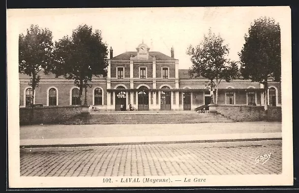 CPA Laval, vue de La Gare, La Gare