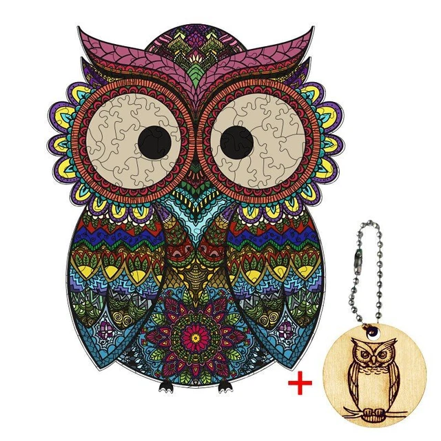 Owl Animal 3D Jigsaw Puzzle Adults Kids Educational Fabulous Interactive Games