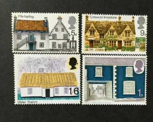 1970 British Rural Architecture Stamps Set sg815-8