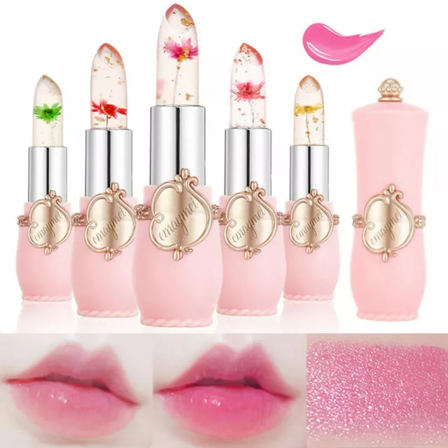 Favourcy Lipstick,Favourcy Crystal Jelly Flower Color Changing Lipstick