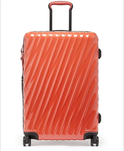 NEW Tumi 19 Degree Short Trip Expandable 4 Wheel Packing Suit Case CORAL ORANGE 3