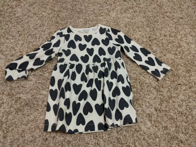 baby girl 18 month long sleeve Cat & Jack black heart dress