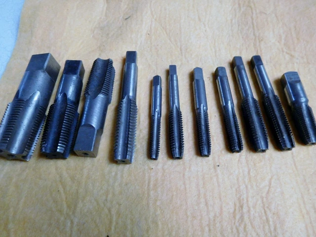 Hanson Taper Pipe Taps + 1 Morse Tap