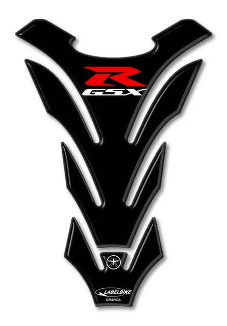 PARASERBATOIO ADESIVI 3D SUZUKI PROTEZIONE SERBATOIO per MOTO GSXR GSX-R NERO