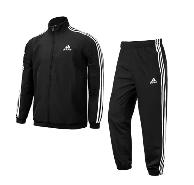 Adidas 3-Stripes Woven Track Suit Men's Jacket Pants Casual Asia-Fit NWT IC6750