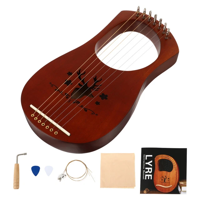Rfvtgb Kit 20 Cordes NNNGel + 20 Rivets + Clé En L Pour Lyre, Petite Harpe Ou Instruments à Cordes – Accessoires Accordage Qualité