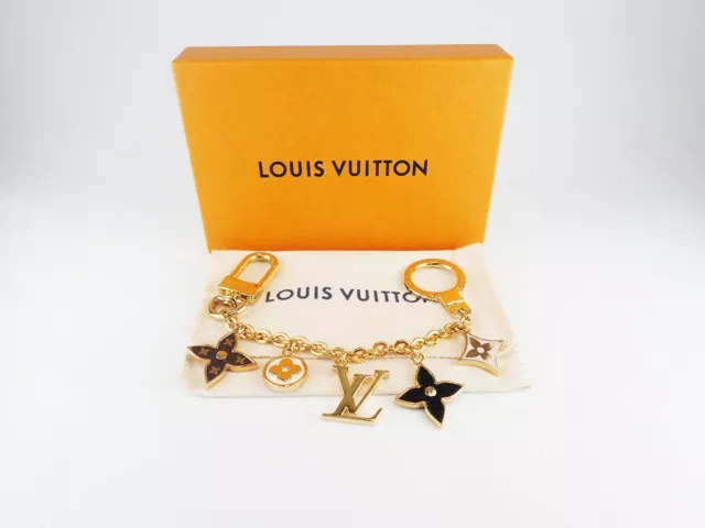 Louis Vuitton Gold Open Bracelet with Pink Monogram Center M M67790