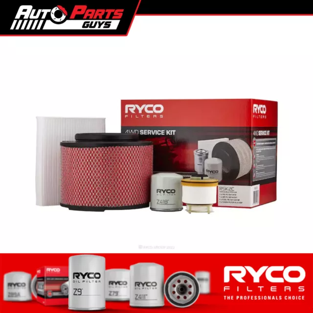 Ryco Filter Service Kit RSK2C fits Toyota Hilux KUN26R 3.0D 4x4