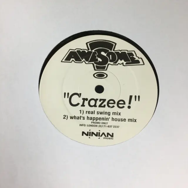 Crazee! Awesome Real Swing Mix 12'' Vinyl Dj Promotion Copy Ninian Music Uk