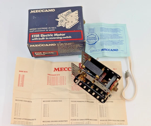 Vintage années 50 60 Lot MECANO & manuels utilisation boites 4