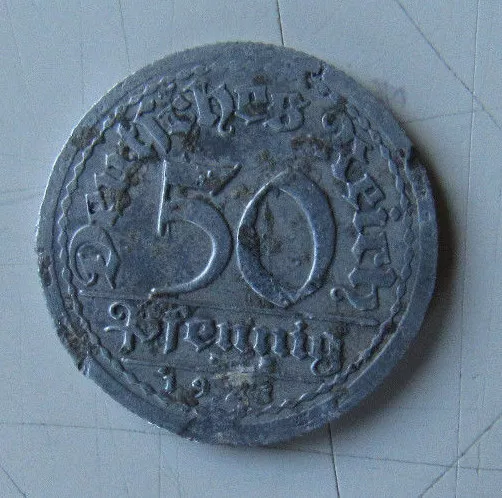 50 Pfennig Deutsches Reich 1921 Sich regen bringt Segen