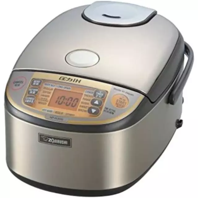 NEW Zojirushi NP-HJH18 1.8L Induction Rice Cooker 10 Cup Max 220V - Silver