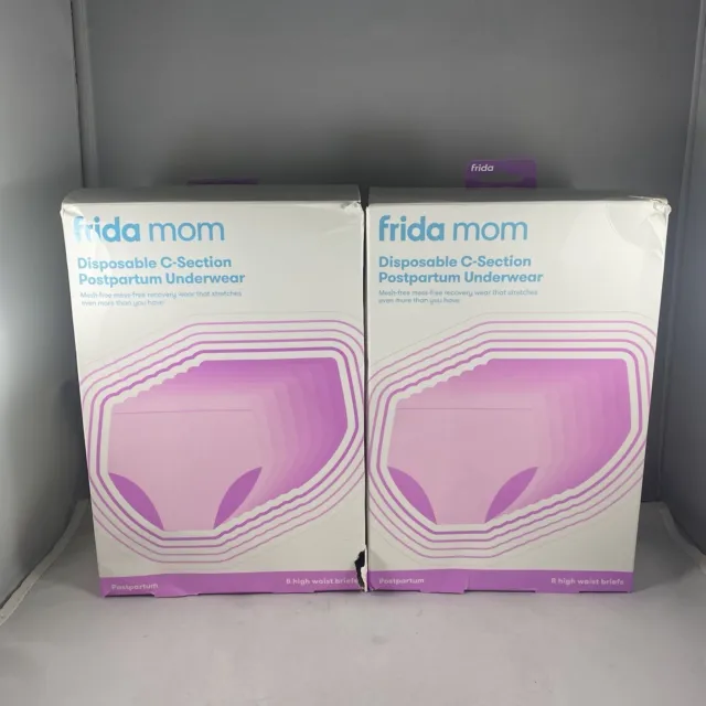 8 Pack Frida Mom Women's Disposable C-Section Postpartum Underwear