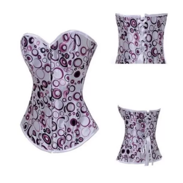 Corset Corsage Fancy Sexy with Patterns Part bulles Violet Lingerie 2