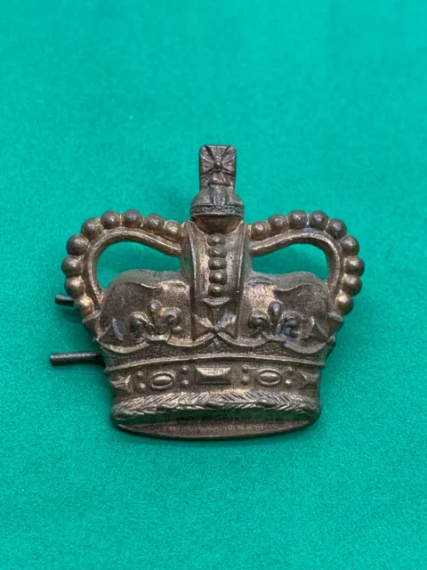 British Army Queens Crown Major Rank Pip Badge Badge