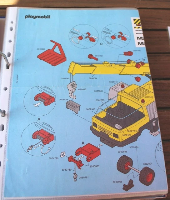 PLAYMOBIL® MODE D'EMPLOI/INSTRUCTION grue mobile (n°158) EUR 2,90