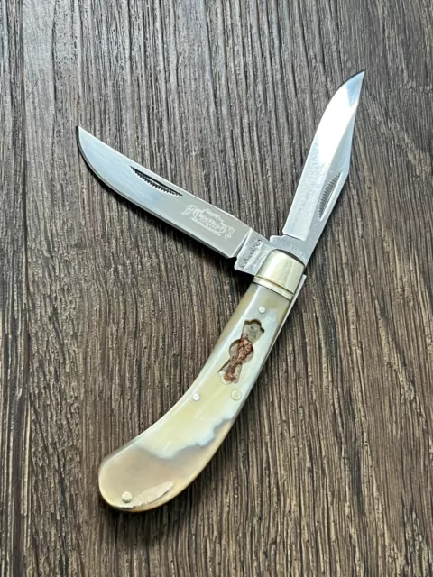 Bear & Bull Cutlery Hand Made 2-Blade Pocket Knife (missing insignia)