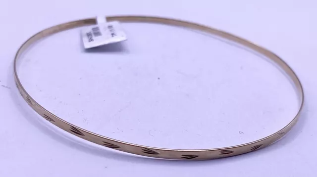 9ct Yellow Gold Bangle 2.5g