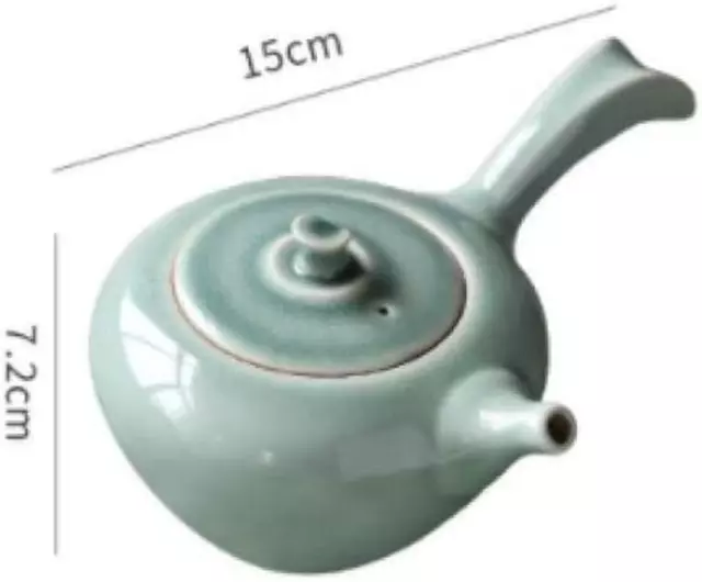 5.9" Ceramic Teapot Japanese Style Side-Handle Household Making Teapot Handmade 2