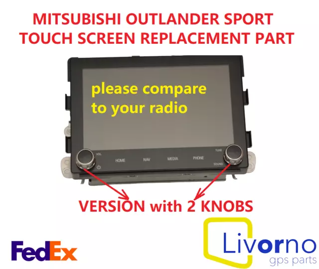 19-22 Mitsubishi OUTLANDER ASX TOUCH SCREEN REPLACEMENT glass Digitizer RADIO