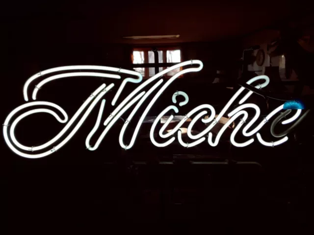 Michelob Ultra "Miche" Skeletal White- Neon Beer Sign Part, Tube EXC. COND