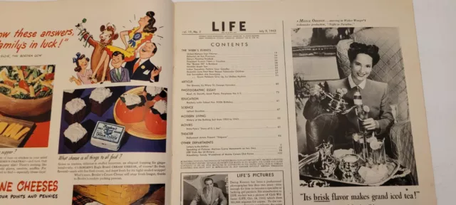 9 de julio de 1945 revista LIFE anuncios históricos década de 1940 anuncios publicitarios anuncio envío gratuito 7 8 3