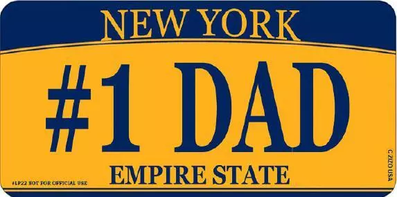 New York #1 Dad Metall Schild Metal Plate 30cm,Souvenir,Empire State