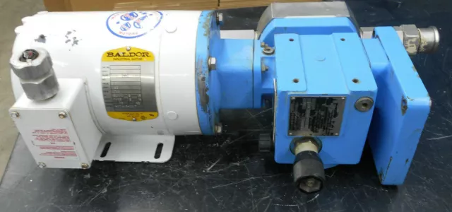 American Lewa Ecodos Diaphragm Metering Pump W/ Baldor Cwdm3538-5 Motor