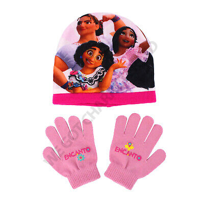 Licensed Girls Disney Encanto Hat And Gloves Set Age 2-6 Years Winter Beanie