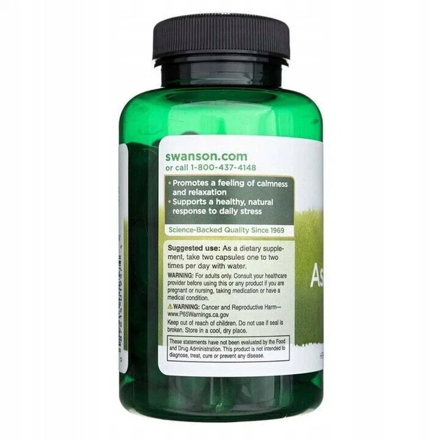 SWANSON Ashwagandha 2x100 gélules 2