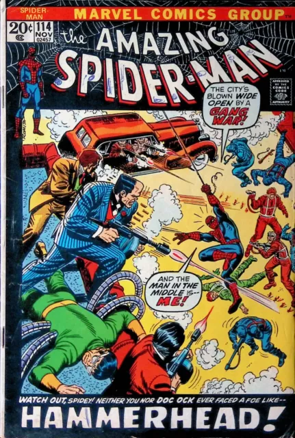 Amazing Spider-Man #114 (vol 1), Nov 1972 - VG- - Marvel Comics