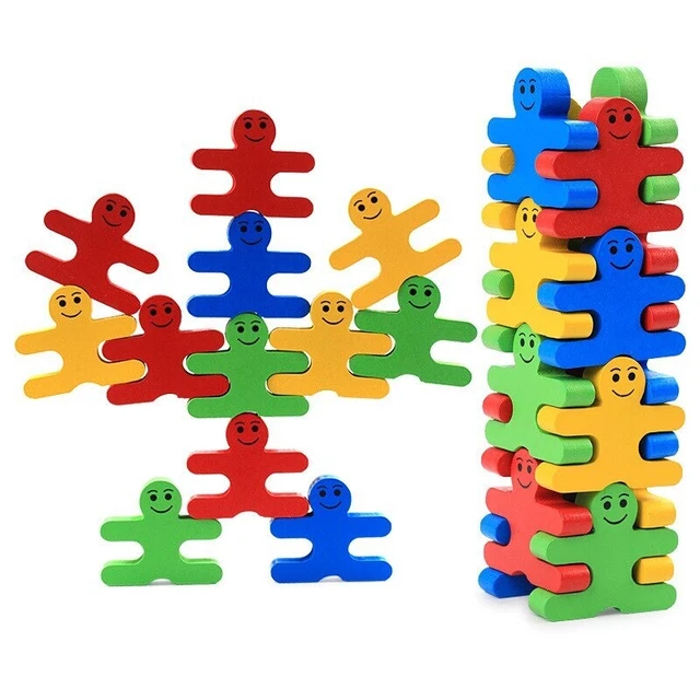 Kids Wooden Toys Building Creative For Baby Children Balance Stacking  Early Edu