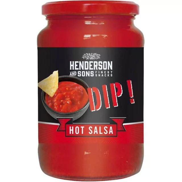 Henderson And Sons Hot Salsa Dip Speziato Piccante IN Formato XXL