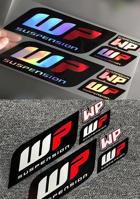 Adesivi Logo WP Suspension - 2 Pezzi Grandi 195x59mm, Per Moto, Interni/esterni - Foto 7