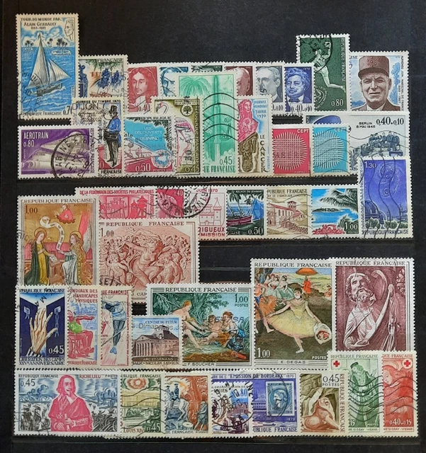 Collection France 1970 - Année Complète De 42 Timbres Neufs ** Luxe MNH (Non Oblitérés) | Philatélie