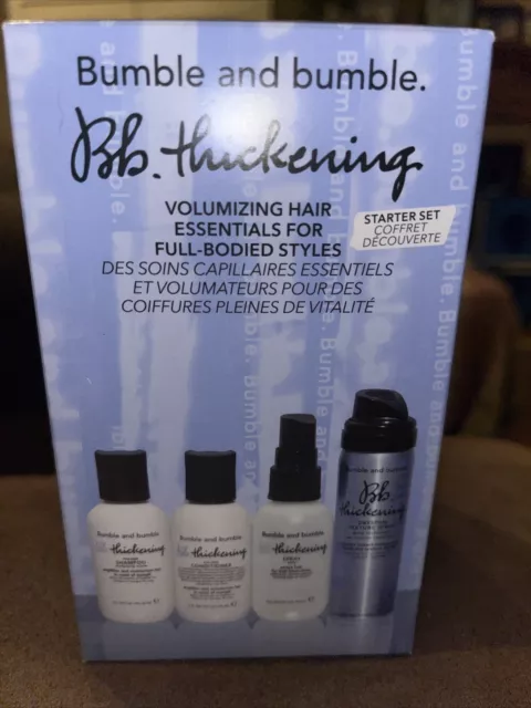 Bumble and Bumble 4 Piece Starter Set Bb Thickening Volumizing NIB