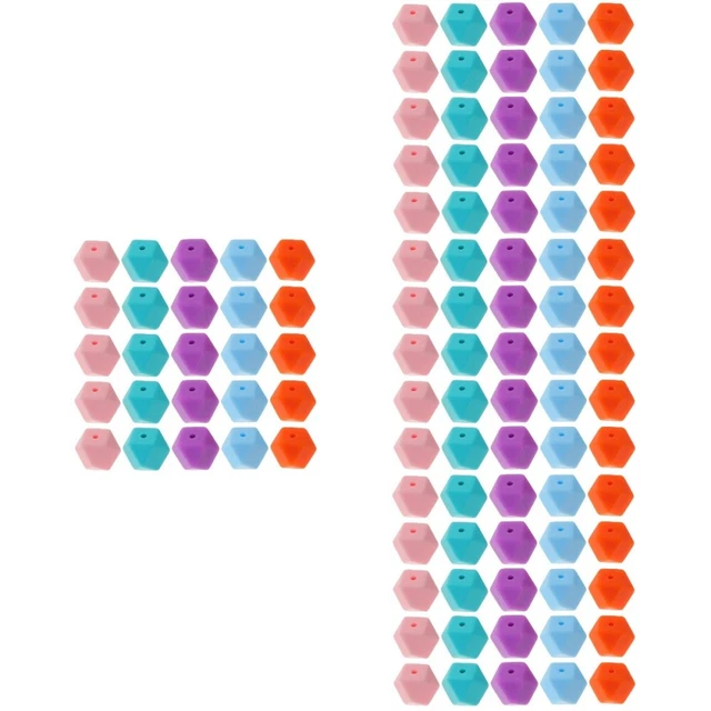 100 Pcs loose beads charms Bijoux Perles Bracelets De Perles Colorées Accessoire