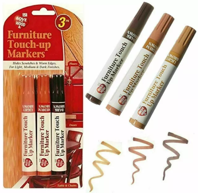 White Furniture Touch Up Pen Repairs Wood Floor Cabinets Scratches